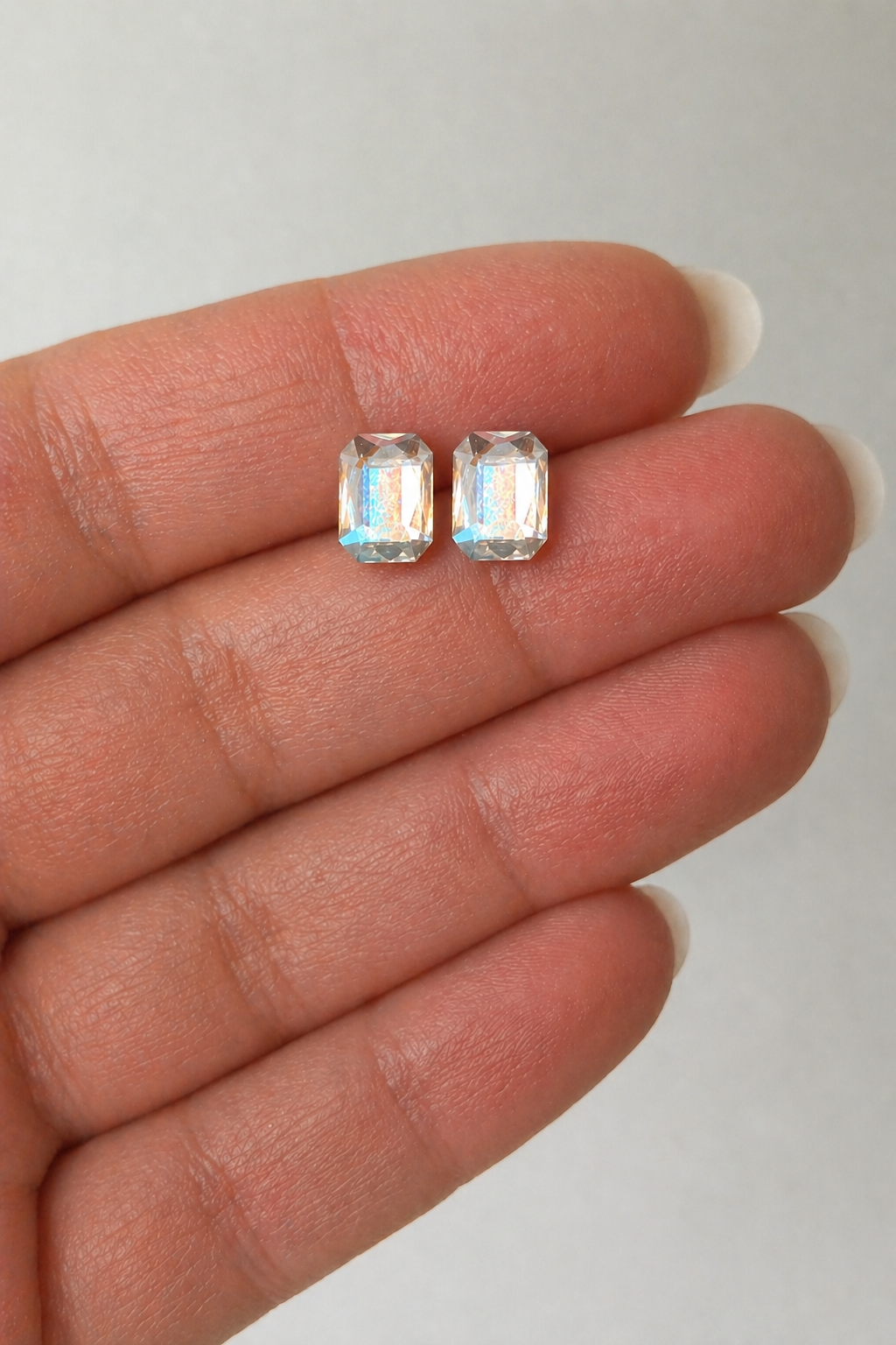 Minimalist Crystal Stud Earrings