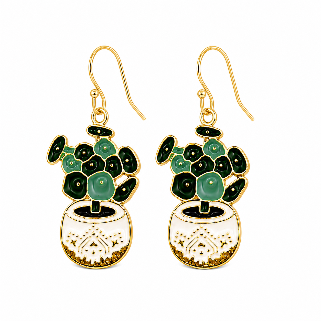 Pilea Plant Lover Earrings