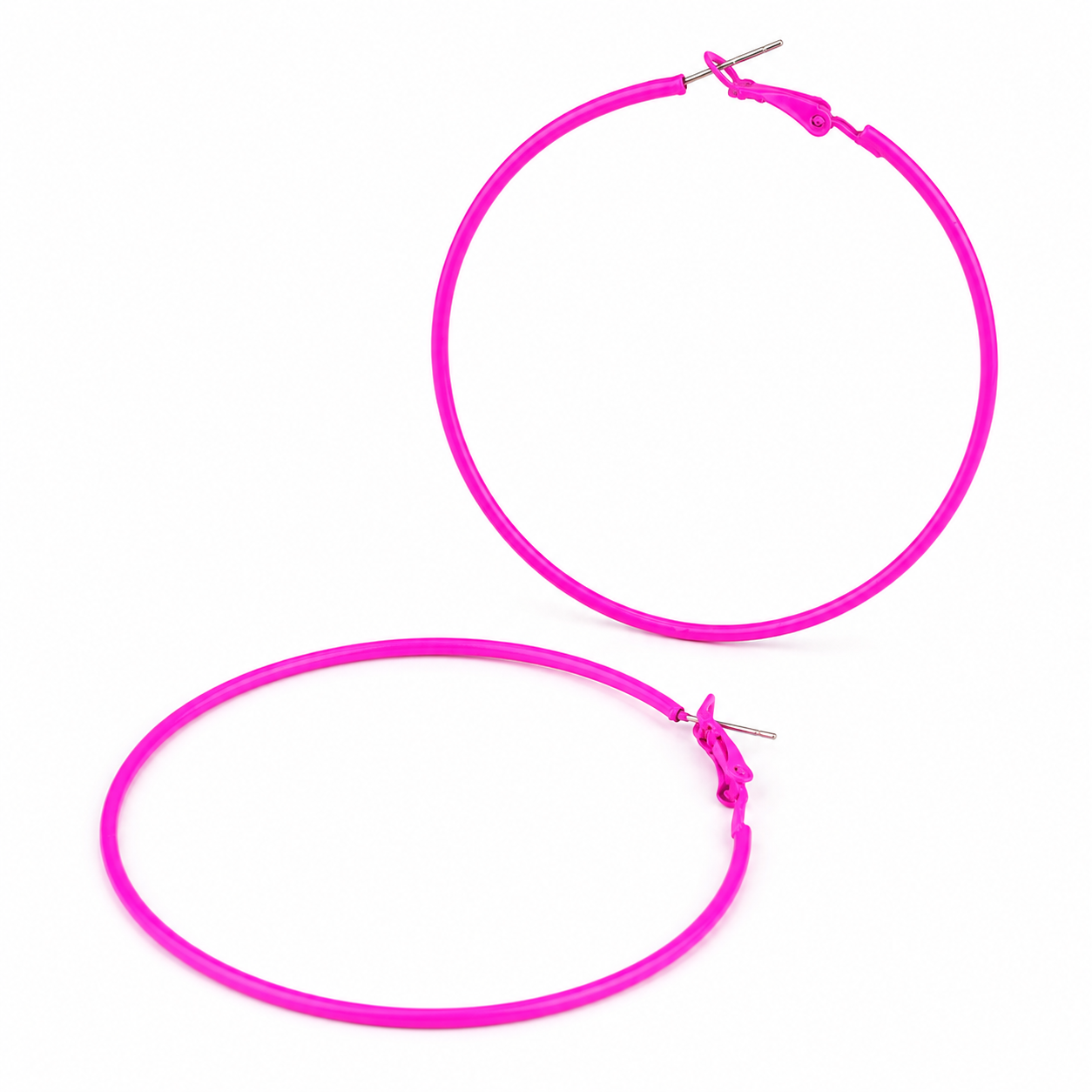 Neon Yellow Hoops