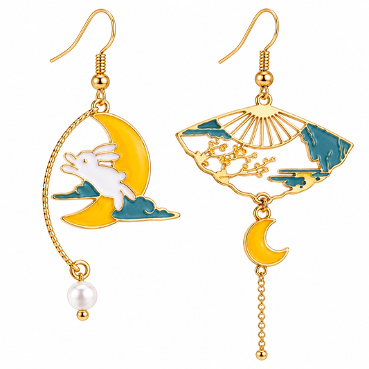 Moon Rabbit Earrings
