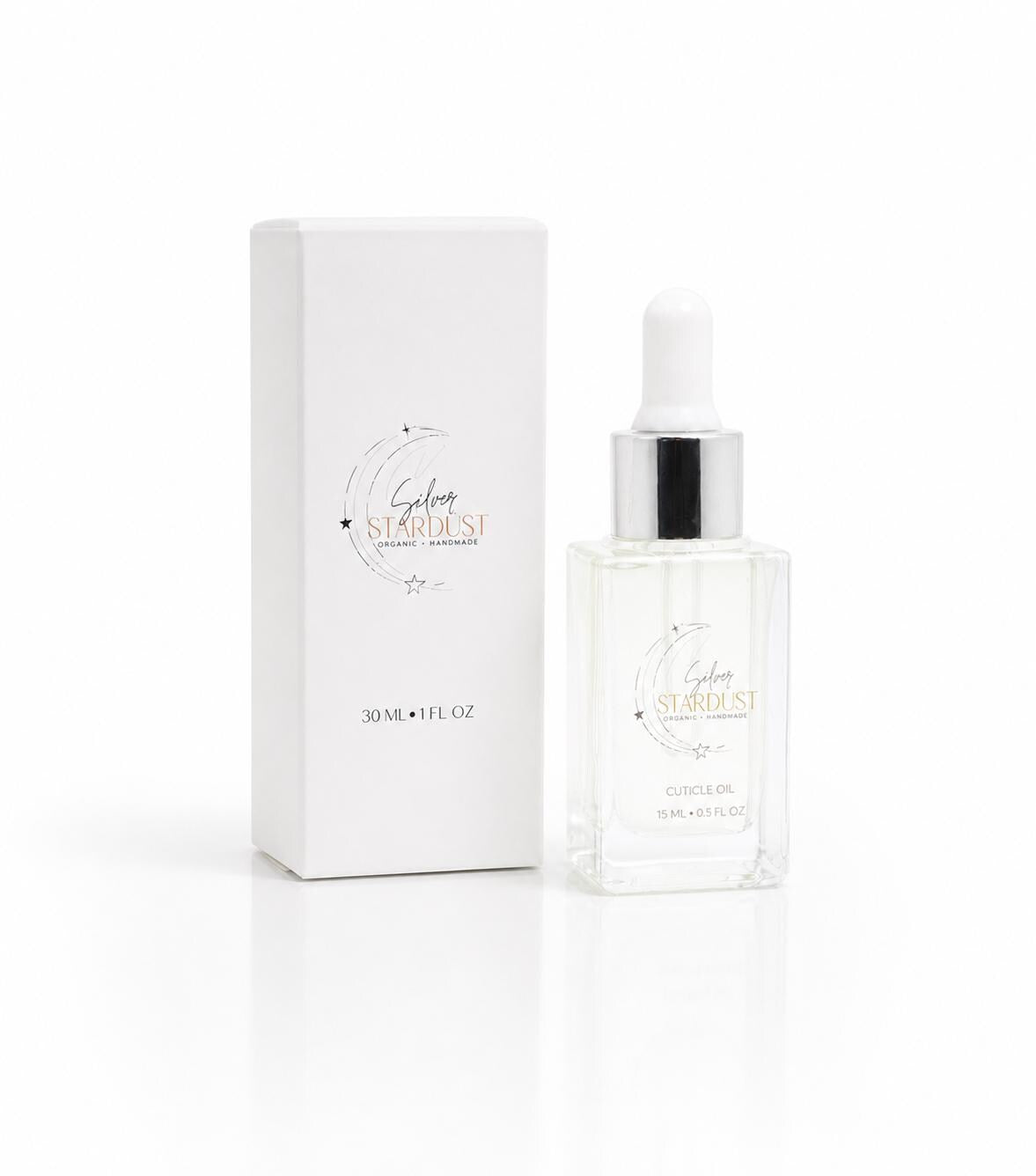 Silver Stardust Cuticle Oil: Nourishing, Hydrating Nail Treatment (15 mL)