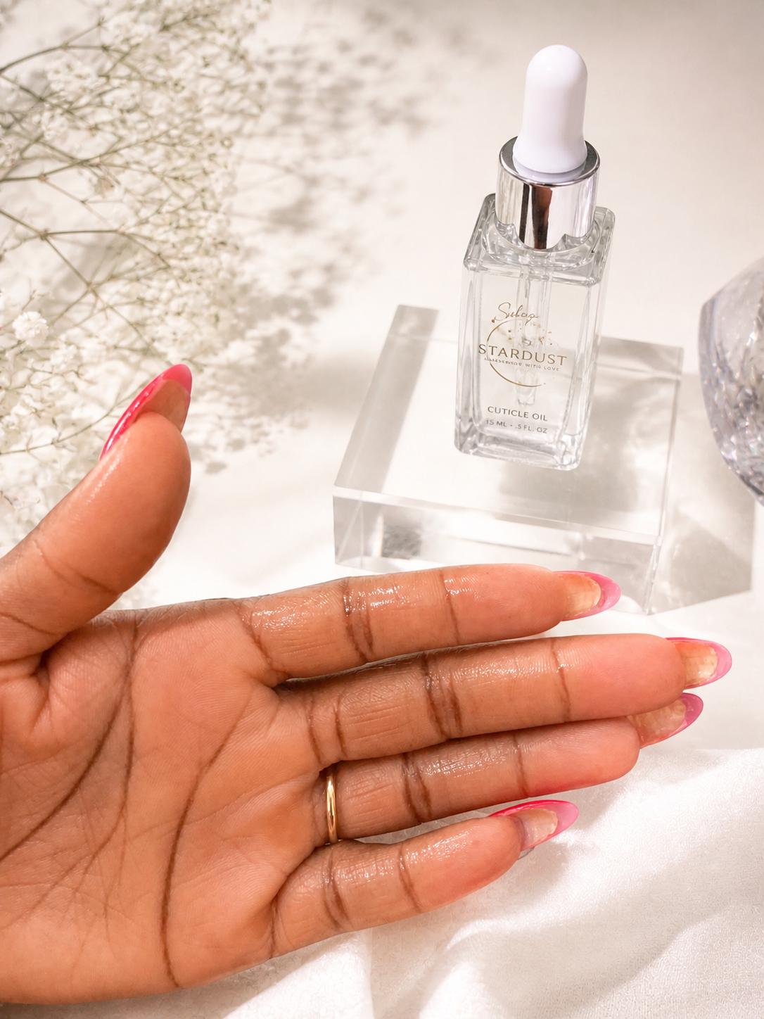 Silver Stardust Cuticle Oil: Nourishing, Hydrating Nail Treatment (15 mL)